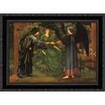 thumbnail image 1 of The Heart of the Rose 24x19 Black Ornate Wood Framed Canvas Art by Burne Jones, Edward, 1 of 2
