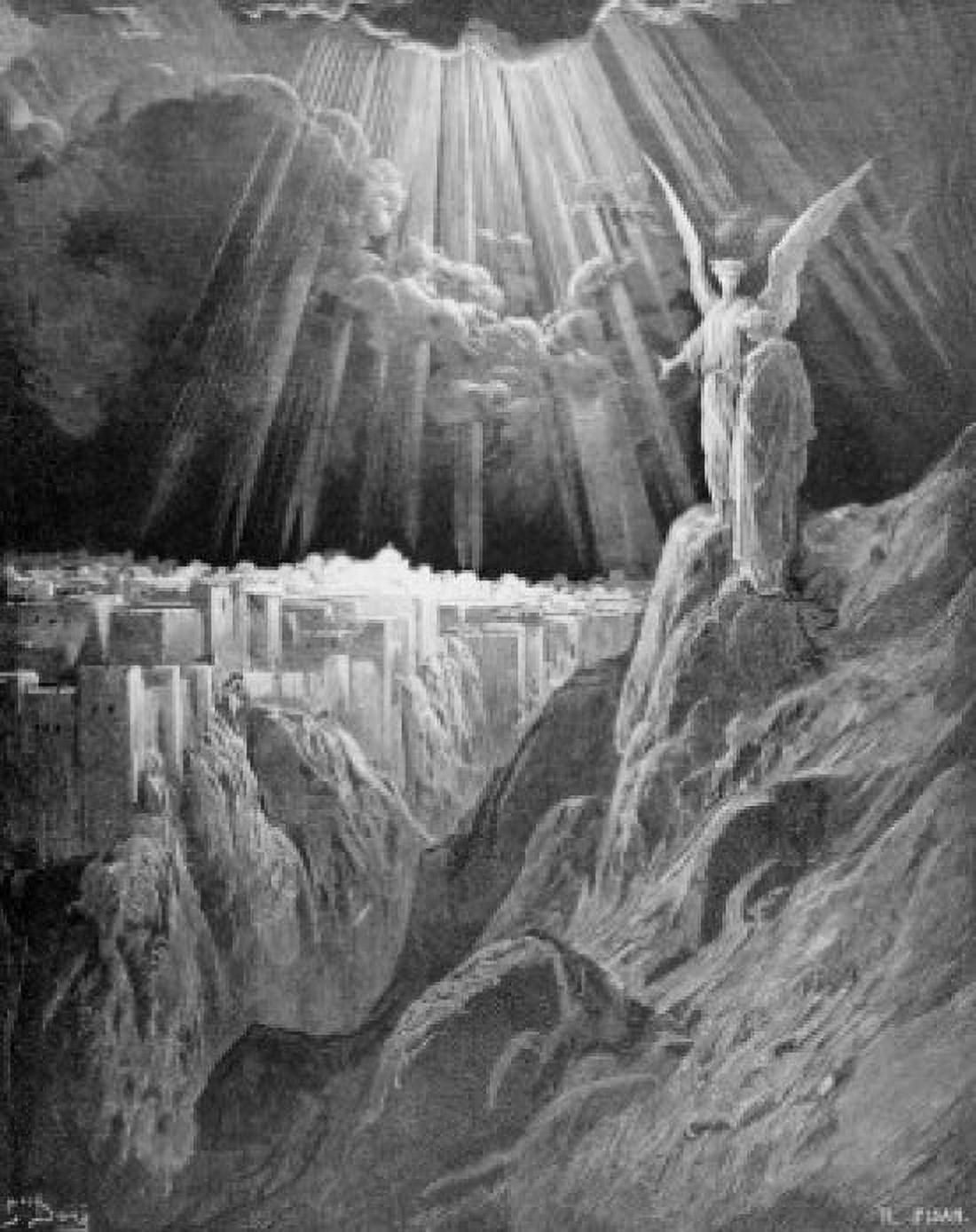 The Heavenly Jerusalem by Gustave Dore 1832-1883 Canvas Art - Gustave Dore (24 x 36)