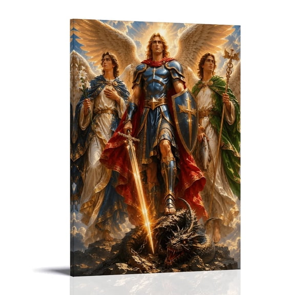The Heavenly Triumvirate Poster Wall Art Canvas Aesthetic Music And Movies Decorative Painting for Living Room Bed Room