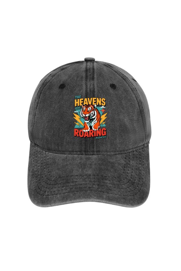 The Heavens Are Roaring Charcoal Hat Adjustable Funny Fashion Unisex Baseball Cap for Men Women