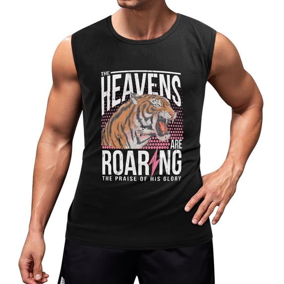 The Heavens Are Roaring Men'S Muscle T-Shirt, Sleeveless, Muscle Tank Tee Top M
