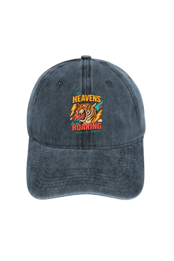 The Heavens Are Roaring Navy Hat Adjustable Funny Fashion Unisex Baseball Cap for Men Women