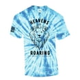 thumbnail image 1 of The Heavens Are Roaring The Praise Of His Glory Lion Of Judah Mens Christian Short Sleeve T-Shirt Graphic Tee-Blue Tie Dye-xl, 1 of 4