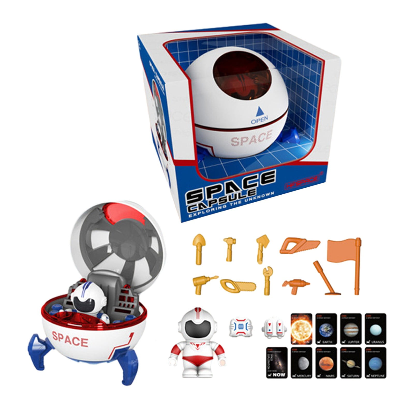 The Heavens Space Toys Spaceship Model Lights and Music Spaceman Toys Interactive Educational Toys for Parents and Children