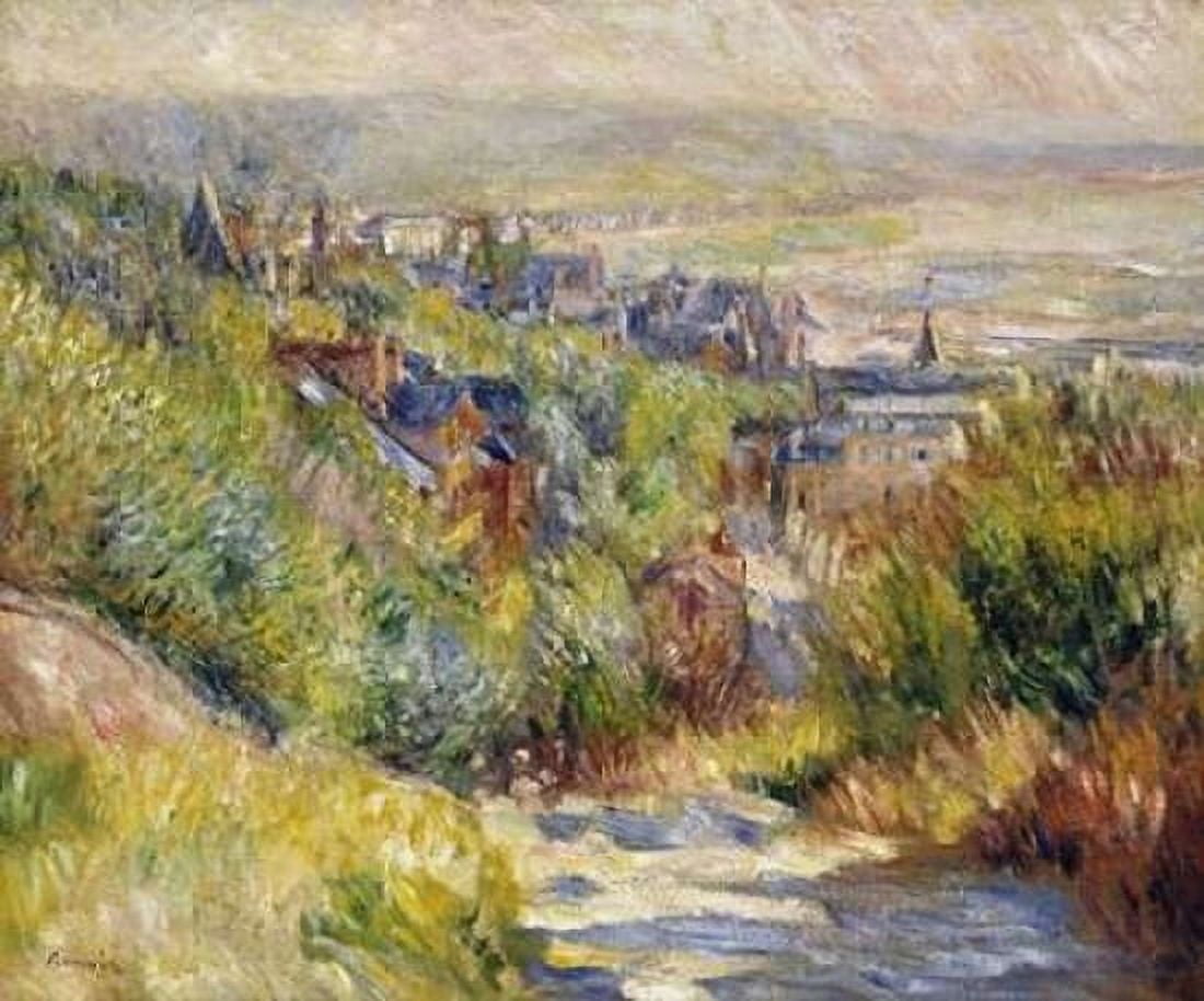 The Heights at Trouville Canvas Art - Pierre-Auguste Renoir (24 x 24)
