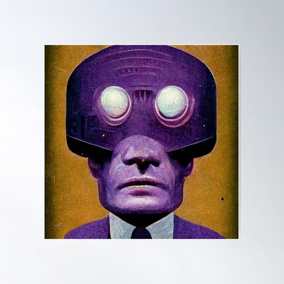 The Helmet Of Knowledge Poster Wall Art, Modern Wall Decor For Living Room Bedroom, 24x24 UNFRAMED
