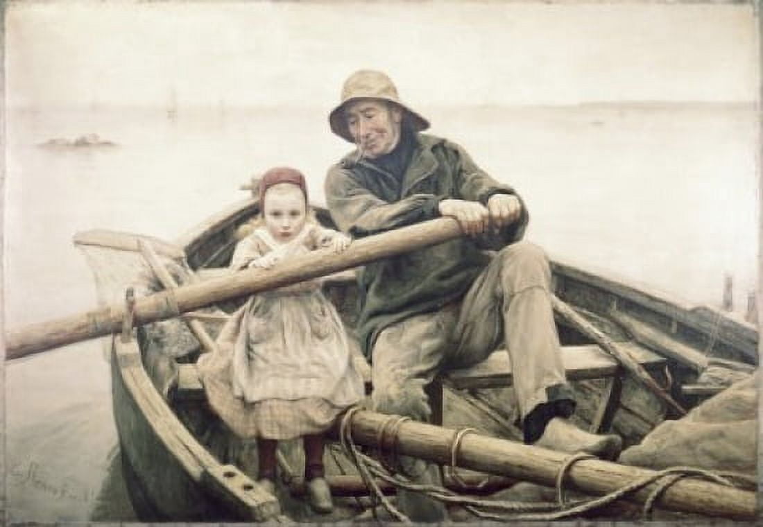 The Helping Hand 1881 Emile Renouf (1845-1894 French) Canvas Art - Emile Renouf (18 x 24)
