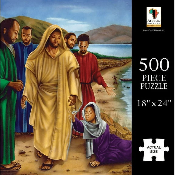 African American Expressions 36469X Jigsaw Puzzle - The Hem of His Garment - 500 Piece