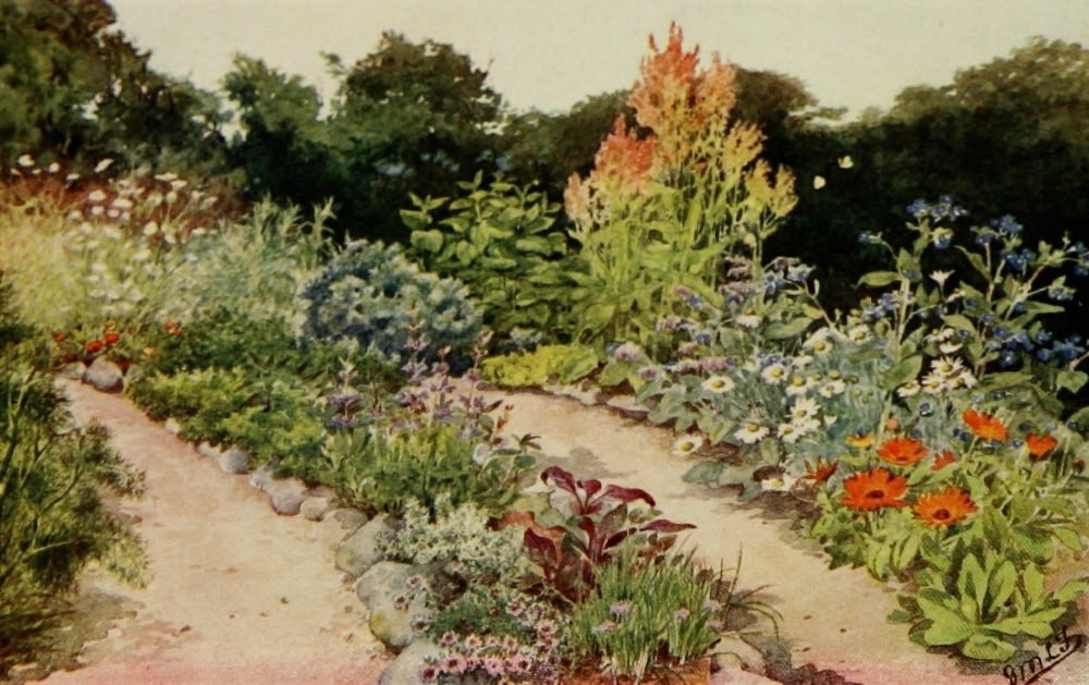 The Herb-Garden 1911 Garden 1 Canvas Art - Isabelle Forrest (18 x 24)