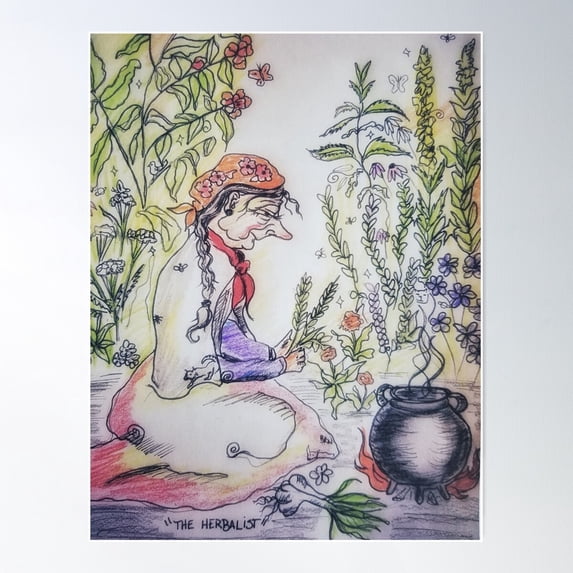 The Herbalist Poster Wall Art, Modern Wall Decor For Living Room Bedroom, 16x24 UNFRAMED