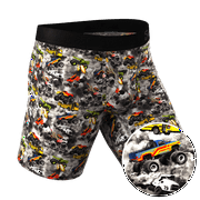 The Here Be Monsters - Shinesty Monster Truck Long Leg Ball Hammock Pouch Trunks Underwear With Fly  Medium