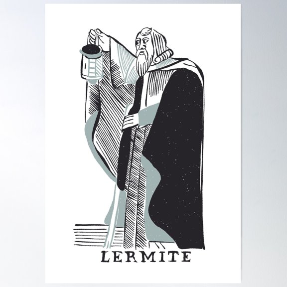 The Hermit, Noblet Poster Wall Art, Modern Wall Decor For Living Room Bedroom, 24x36 UNFRAMED