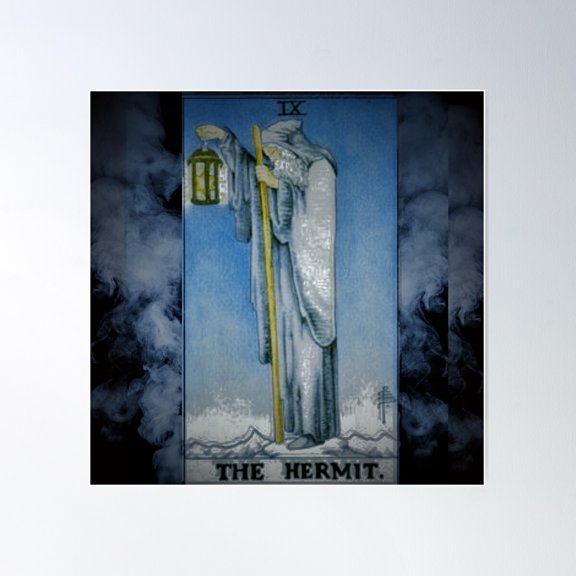 The Hermit Poster Wall Art, Modern Wall Decor For Living Room Bedroom, 24x24 UNFRAMED
