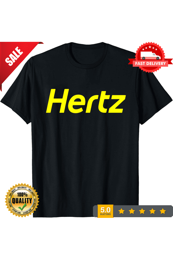 The Hertz Corporation Logo Men's T-Shirt American Size T-Shirt, CROWD FAVORIT-TH76436