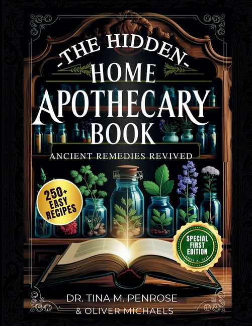 The Hidden Home Apothecary Book: Rediscovering 250+ Recipes for Herbal Teas, Tinctures, and Natural Wellness Remedies, (Paperback)