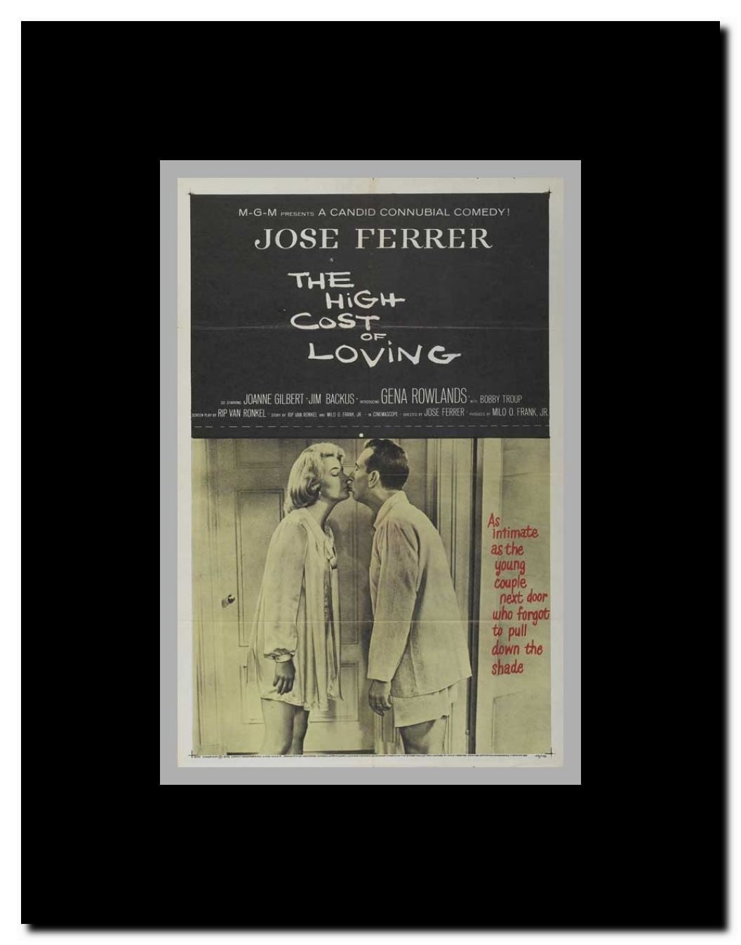 The High Cost of Loving Framed Movie Poster
