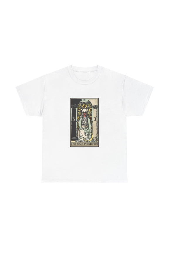 The High Priestess Tarot Shirt | Mystic Intuition Tee | Witchy Seeker Gift