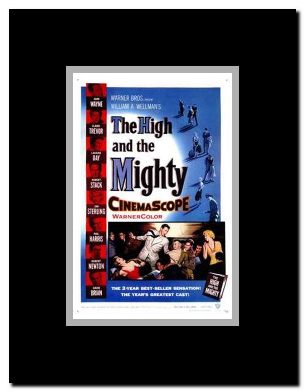 The High and the Mighty Framed Movie Poster