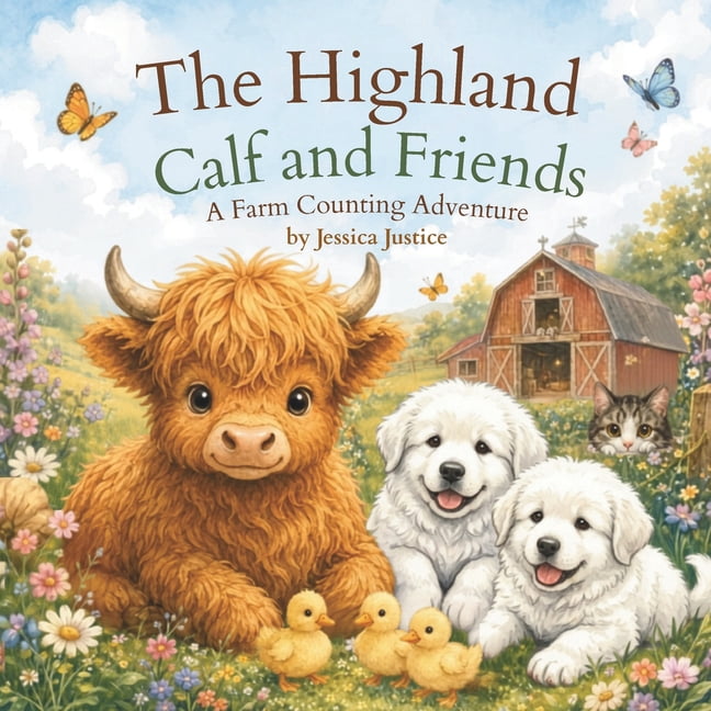 The Highland Calf and Friends: A Farm Counting Adventure, (Paperback)