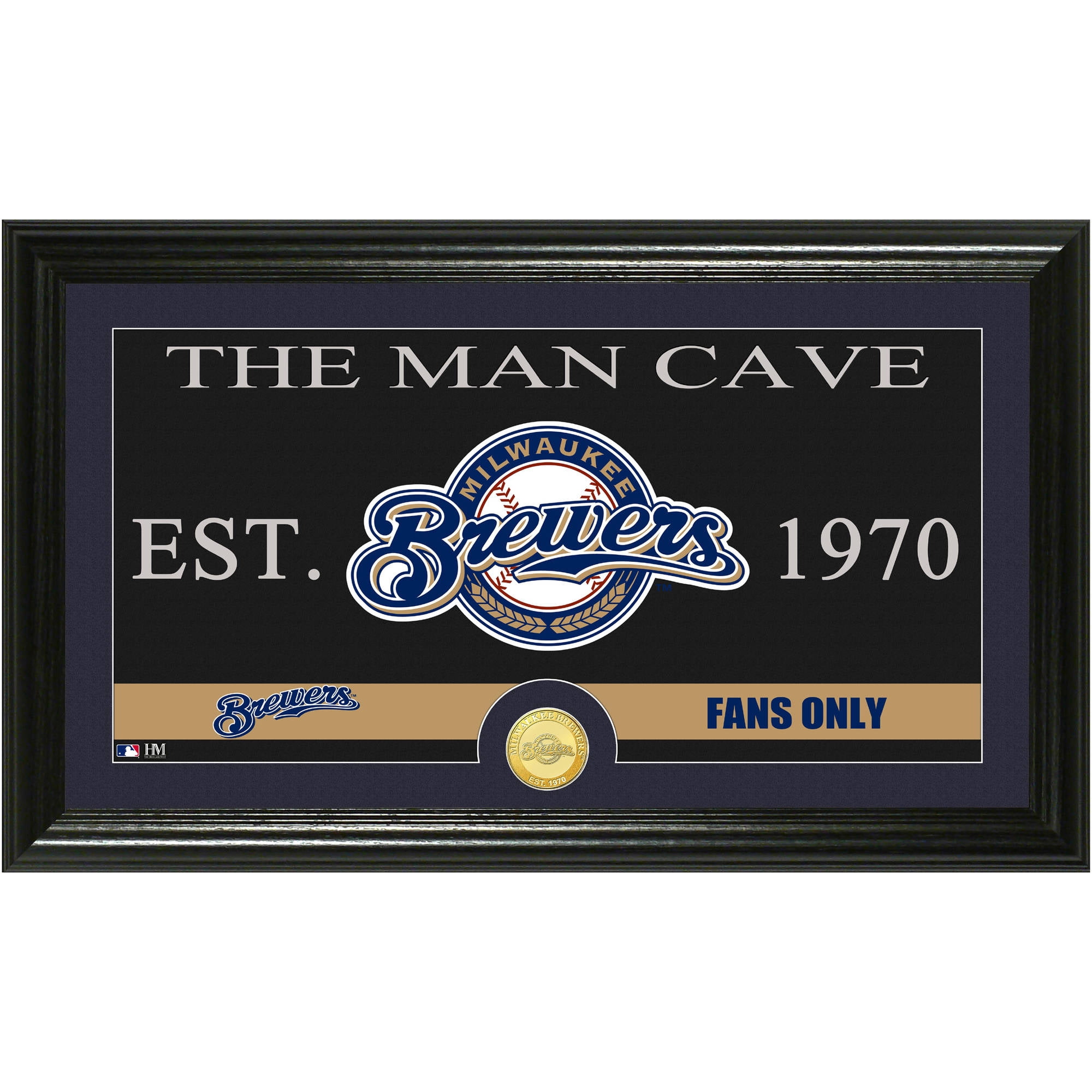 The Highland Mint MLB Man Cave Bronze Coin Panoramic Photo Mint, Milwaukee Brewers