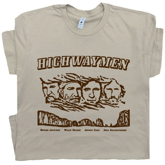 The Highwaymen T Shirt Vintage Country Music Shirts For Men Guys Women Outlaw Country Cool Vintage 90s Retro Band Graphic Tee
