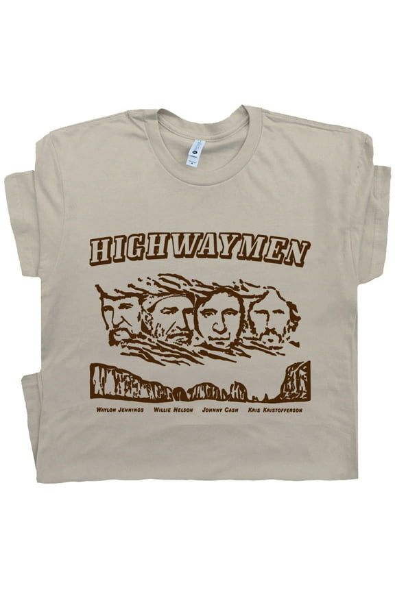 The Highwaymen T Shirt Vintage Country Music Shirts For Men Guys Women Outlaw Country Cool Vintage 90s Retro Band Graphic Tee