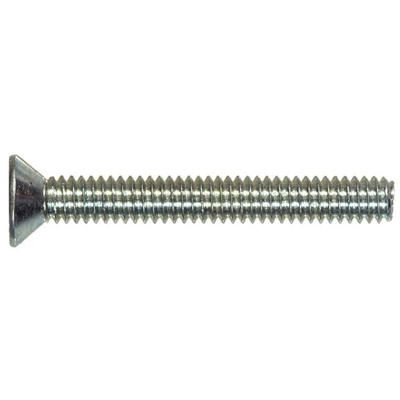Hillman Flat Head Phillips Machine Screw - 8-32 x 1/2 In, 100 Pack, Zinc Plated Steel
