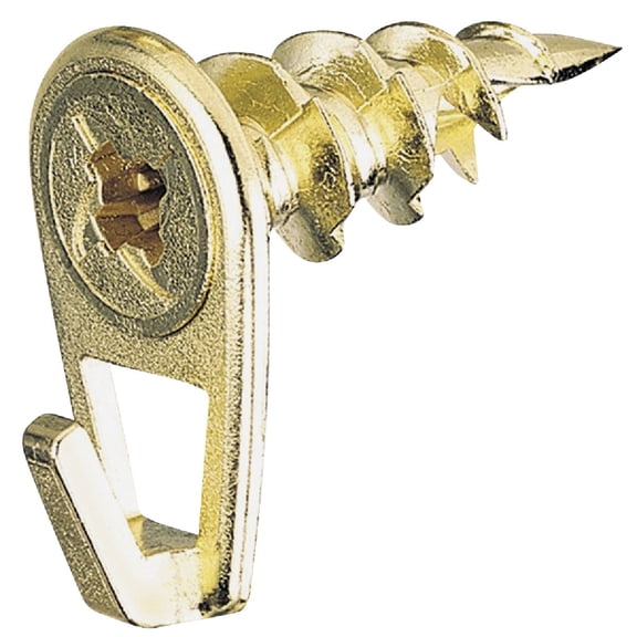 The Hillman Group 122399 Number Walldriller Picture Hook, Brass, Set of 4