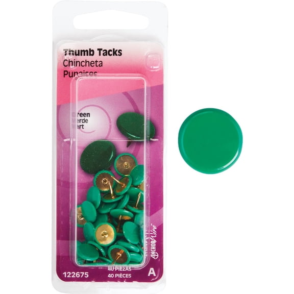 The Hillman Group 122675 Thumb Tacks, 40-Pack