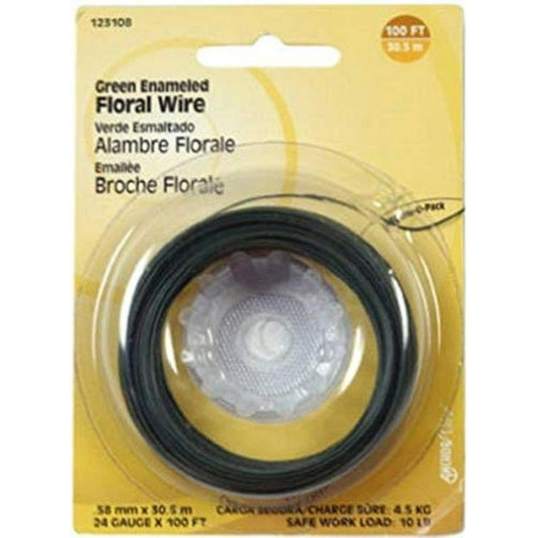 Hillman 100 ft. L Steel 24 Ga. Floral Wire Hillman 100 ft. L Steel 24 Ga. Floral Wire