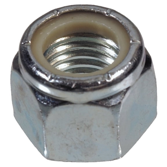 Hillman #10 24 tpi Steel Course Thread Nylon Insert Lock Nut (100-Count) 180141