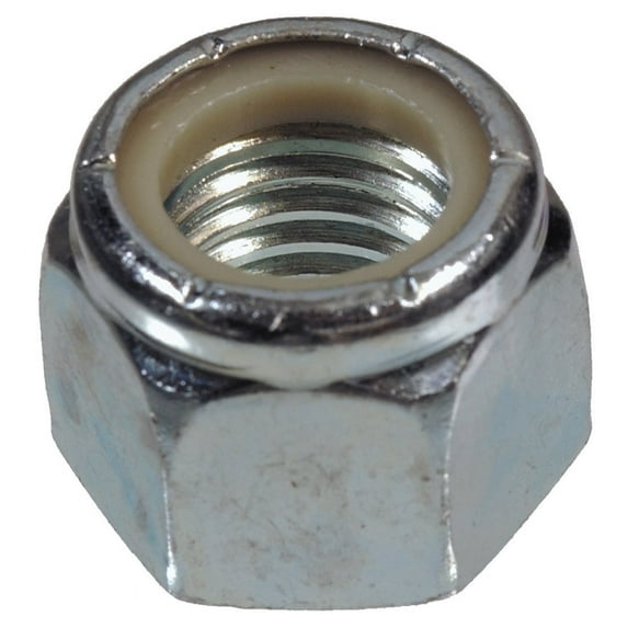 Hillman #10 24 tpi Steel Course Thread Nylon Insert Lock Nut (100-Count) 180141