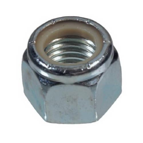 180156 Lock Nut, 7/16-14, Coarse Thread, Nylon Insert, Zinc-Plated Steel, 50-Pk. - Quantity 1