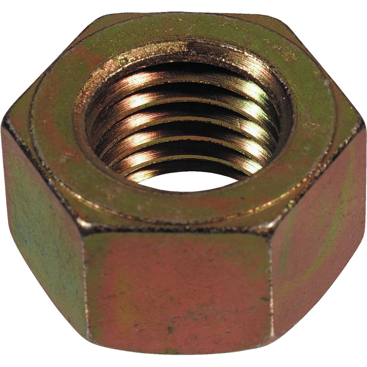 Hillman Hex Nut Grade 8 - Yellow Dichromate Finish - 5/8-11 — Construction & DIY Use, Standard Hardware Spec