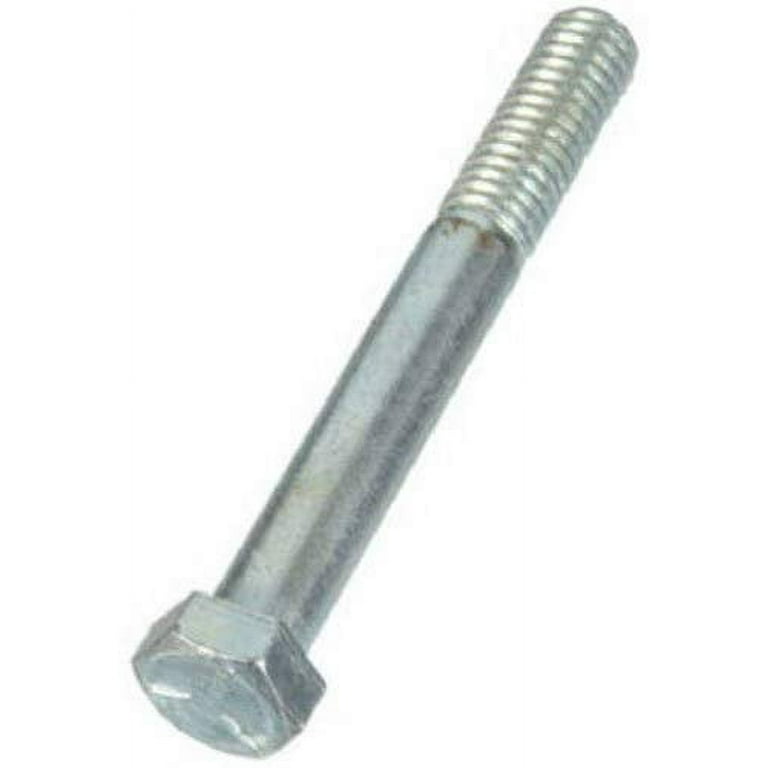 Hillman 1/4 in. D X 1-1/4 in. L Zinc Plated Steel Hex Bolt 100 pk Hillman 1/4 in. D X 1-1/4 in. L Zinc Plated Steel Hex Bolt 100 pk