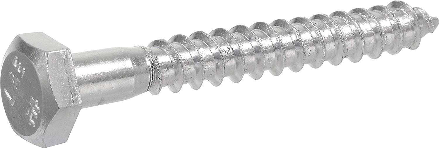 HILLMAN 230158 Lag Screw, 5/8 In Thread, 2 In