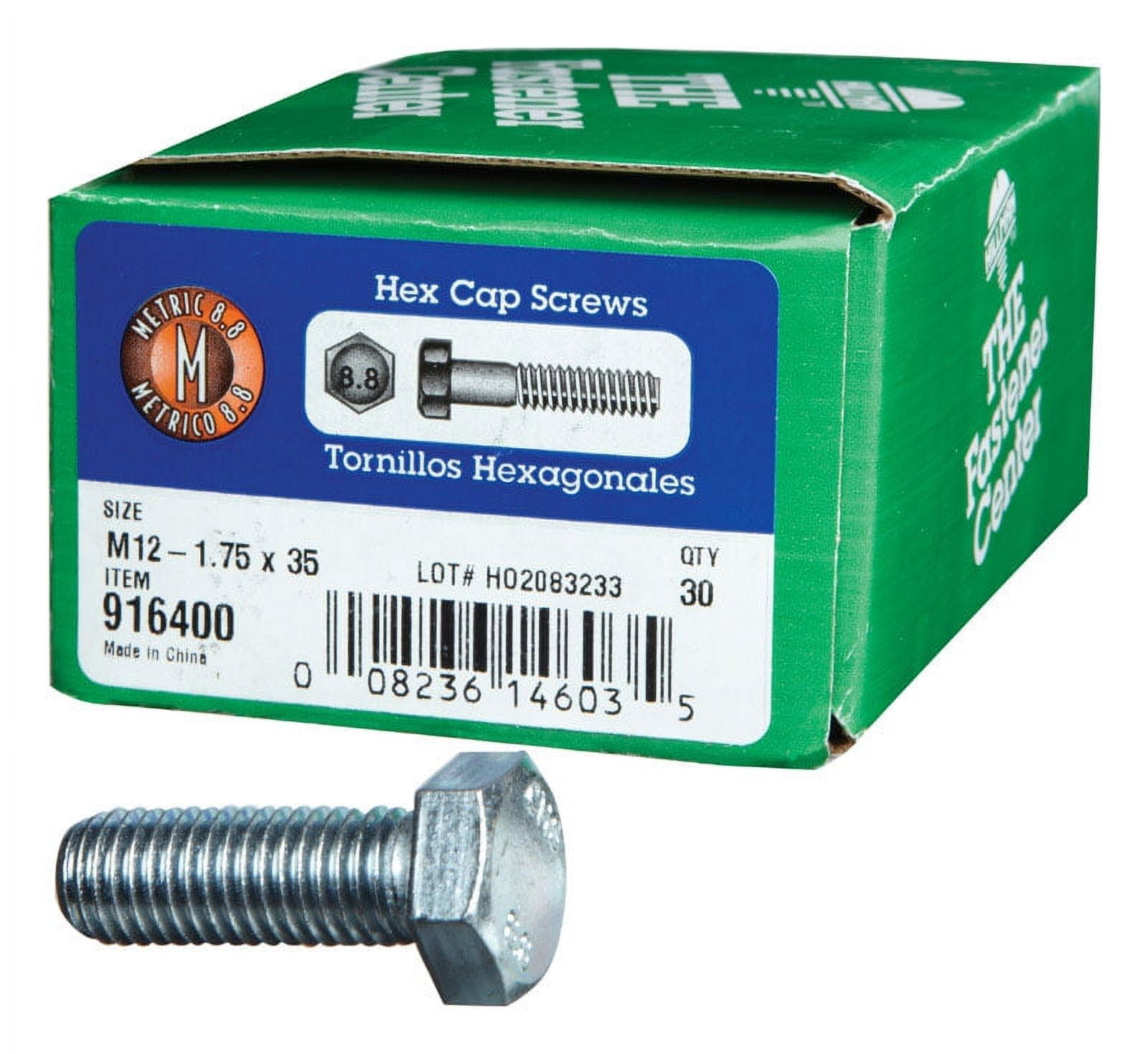 Hillman 3/8 in. D X 3-1/2 in. L Heat Treated Zinc Steel Hex Head Cap Screw 50 pk Hillman 3/8 in. D X 3-1/2 in. L Heat Treated Zinc Steel Hex Head Cap Screw 50 pk