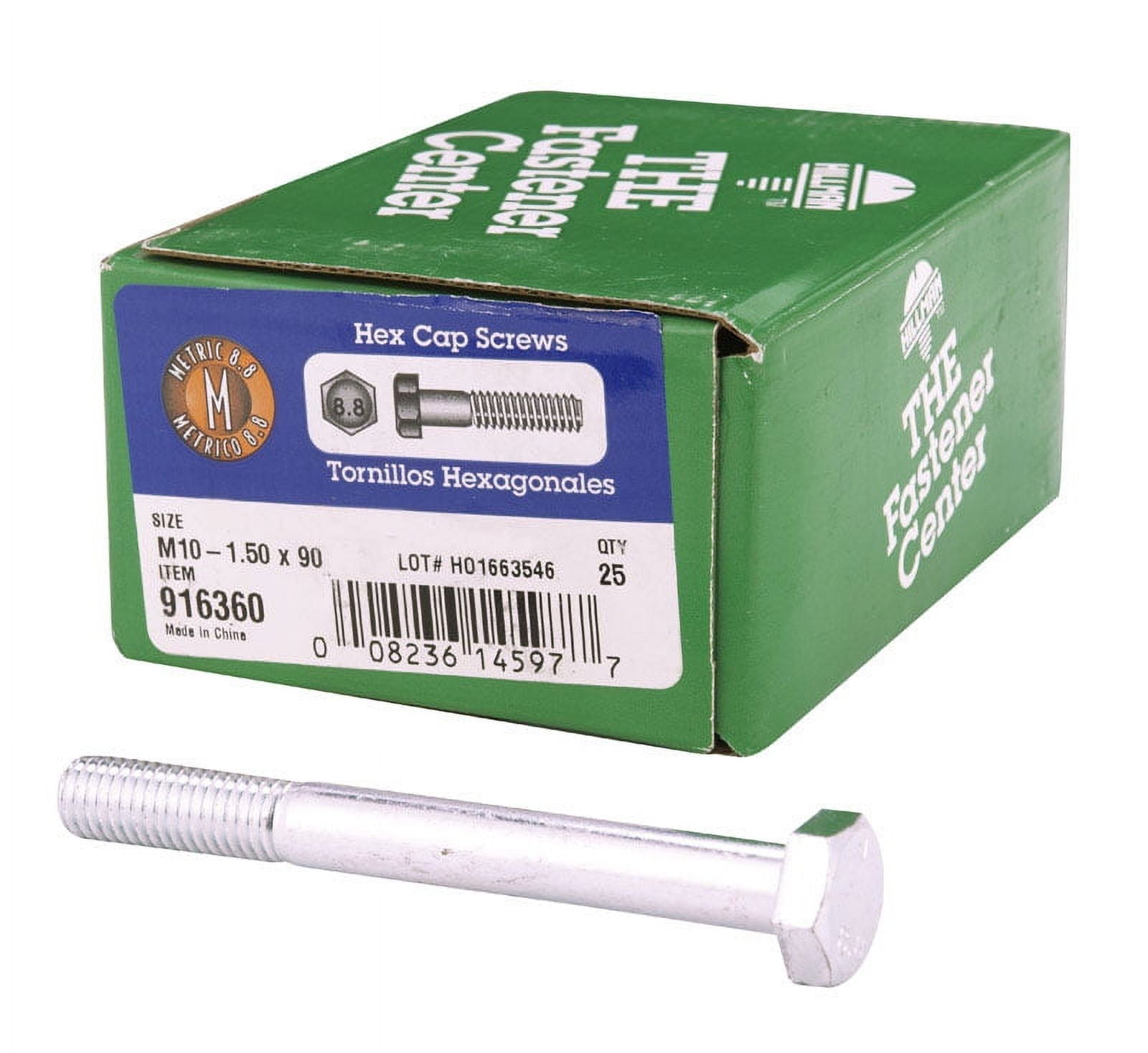 Hillman 3/4 in. D X 4-1/2 in. L Heat Treated Steel Hex Head Cap Screw 20 pk Hillman 3/4 in. D X 4-1/2 in. L Heat Treated Steel Hex Head Cap Screw 20 pk