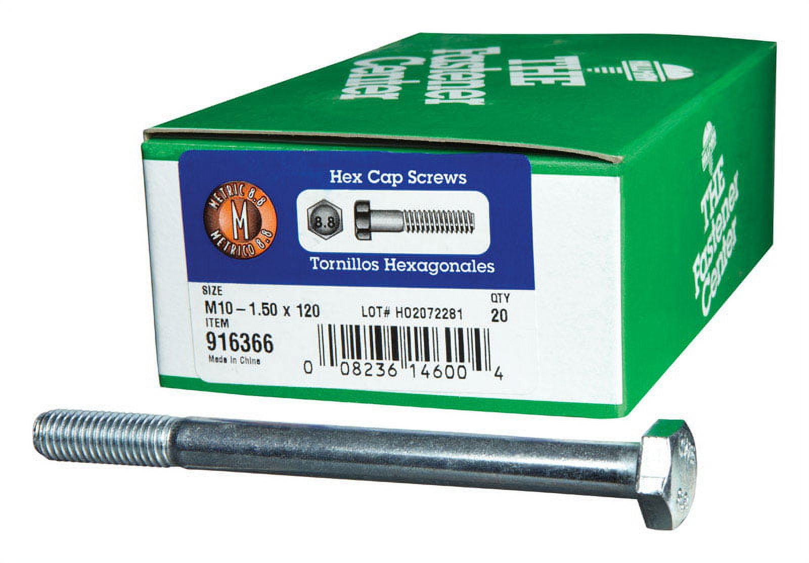 Hillman M10-1.50 mm Metric Heat Treated Zinc Steel Hex Head Cap Screw