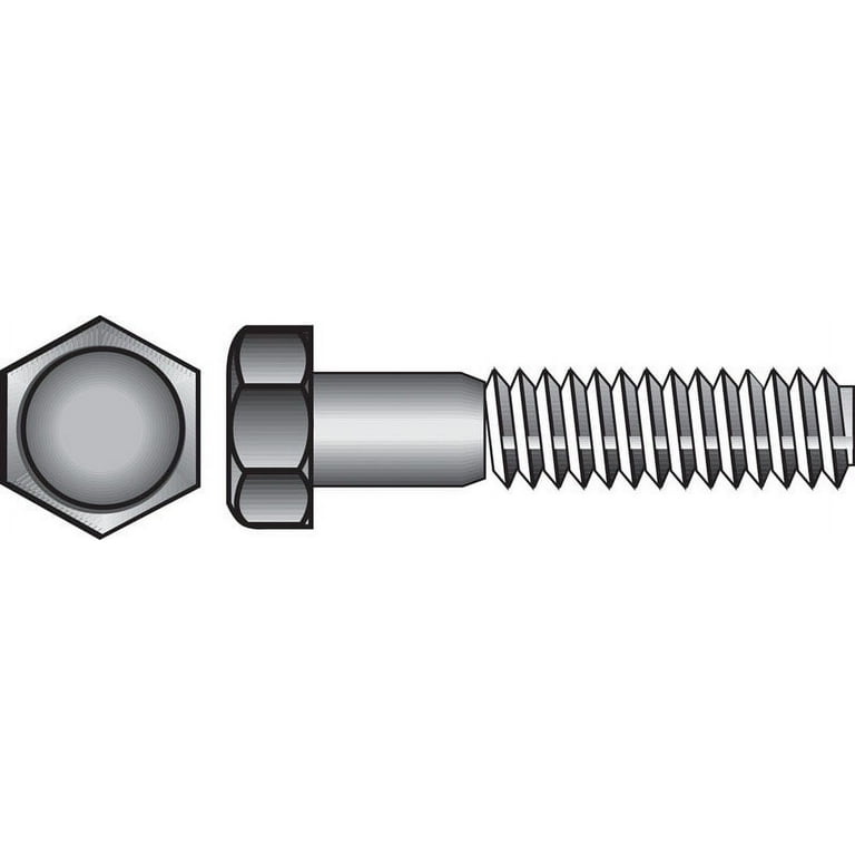 Hillman 3/8 in. D X 6-1/2 in. L Zinc Plated Steel Hex Bolt 50 pk Hillman 3/8 in. D X 6-1/2 in. L Zinc Plated Steel Hex Bolt 50 pk
