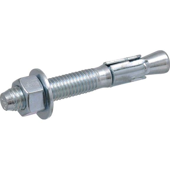 12-pack Hillman Wedge Anchor - Zinc-Plated, Easy Installation - 12 Pack, 1/2 x 3-3/4 In.  Construction & DIY Use, Standard Hardware Spec
