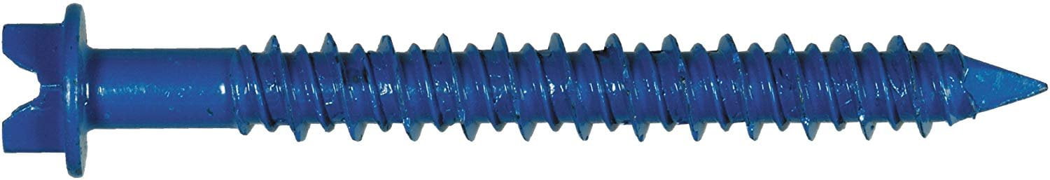 The Hillman Group 375290 Hex Washer Head Slotted Tapper Concrete Screw Anchor, 3/16 x 3-1/4