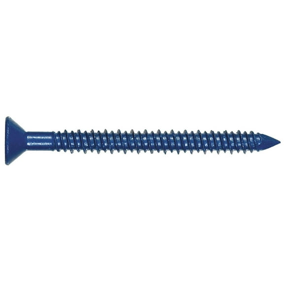 The Hillman Group 375308 Flat Head Phillips Tapper Concrete Screw Anchor, 1/4 x 1-3/4-Inch, 100-Pack