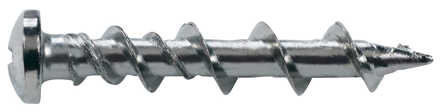 Hillman Concrete Screw 385388 - Steel, Easy Installation - 1.25", Silver