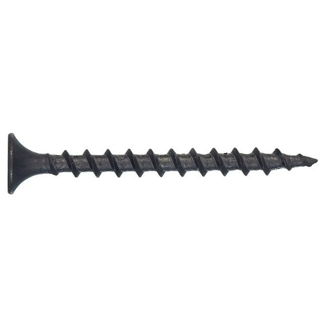 The Hillman Group 42403 6-Inch x 1-1/4-Inch Coarse Thread Phillips Drywall Screw, 100-Pack, 1.25 inches, Black