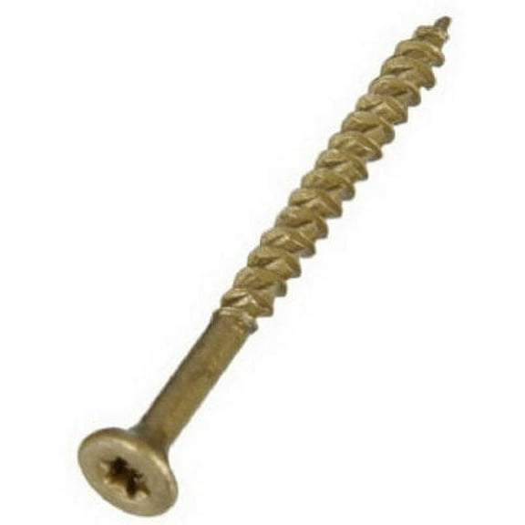Hillman All Purpose Star Drive Wood Screw - Easy Installation - 9x3 In, Yellow, Zinc Finish