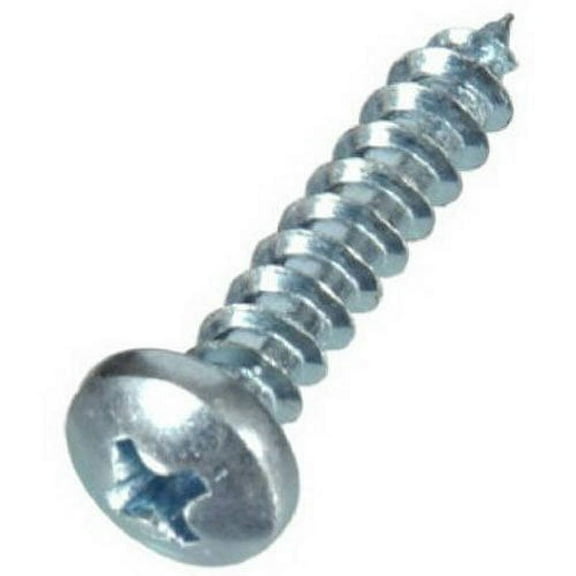 Hillman Sheet Metal Screw Pan Head Phillips - Zinc Plated Steel - 100-Pack, #8 x 3/4 In.