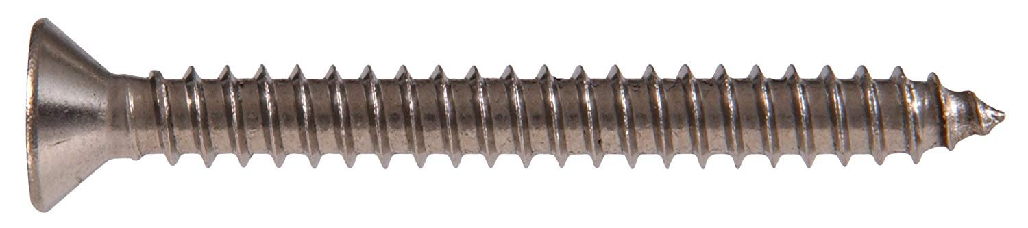 The Hillman Group 823468 Stainless Steel Flat Head Phillips Sheet Metal Screw, #8 x 1-1/4-Inch, 100-Pack - image 1 of 1