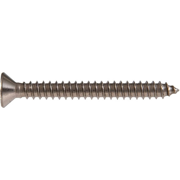 The Hillman Group 823488 Stainless Steel Flat Head Phillips Sheet Metal Screw, 10-Inch x 3/4-Inch, 100-Pack