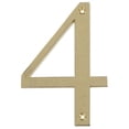 thumbnail image 1 of The Hillman Group 843154 4 in. Brass Distinctions Zinc Die-Cast Flush Mount House Number - 4 - 3 Piece, 1 of 1